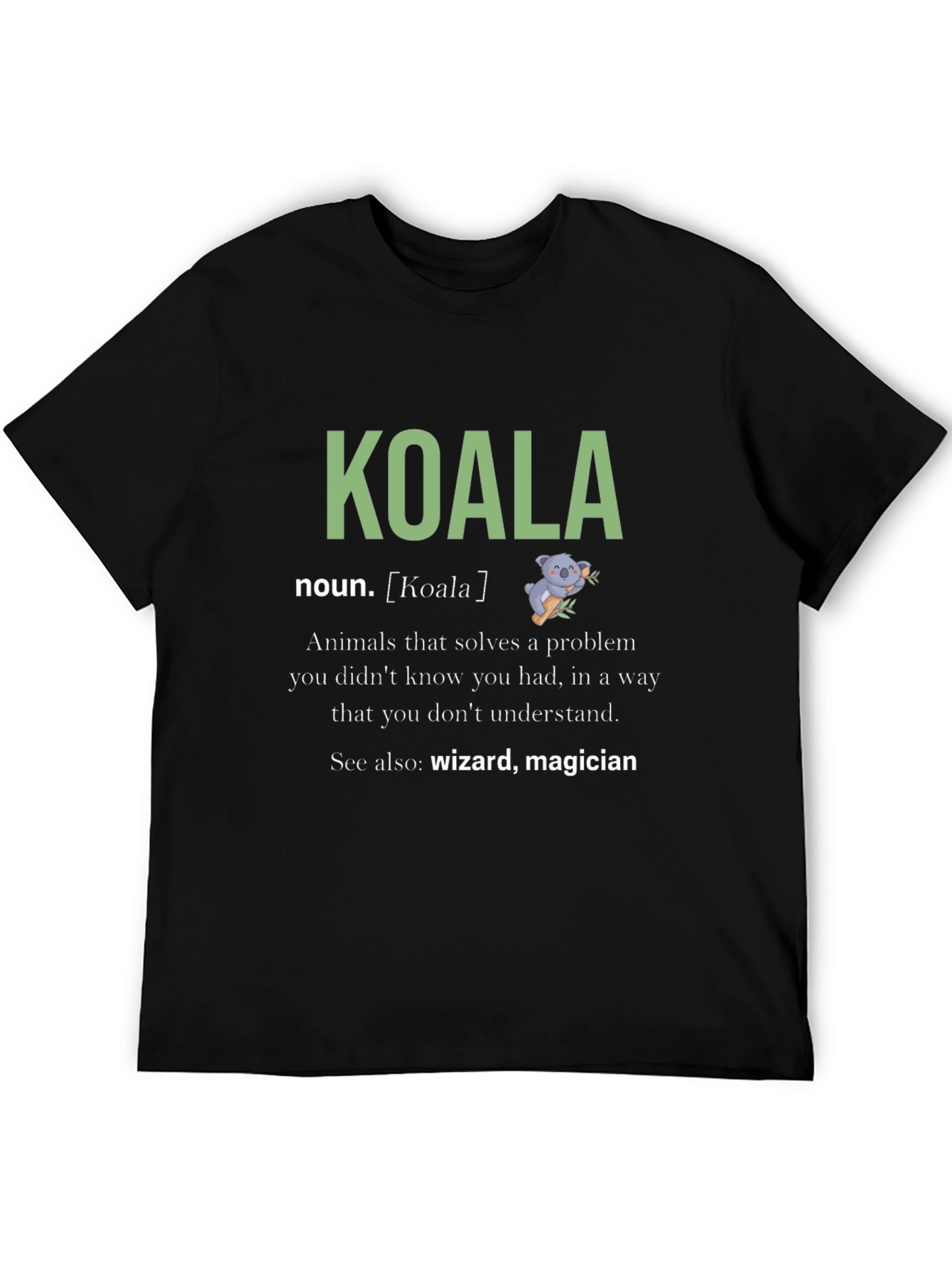 Koala Noun Definition Graphic T-Shirt