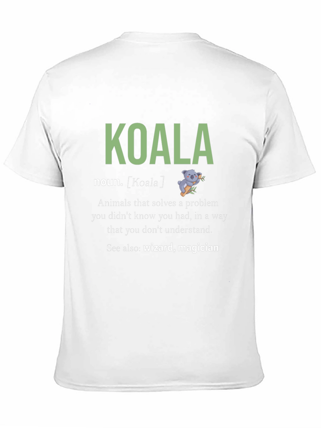 Koala Noun Definition Graphic T-Shirt