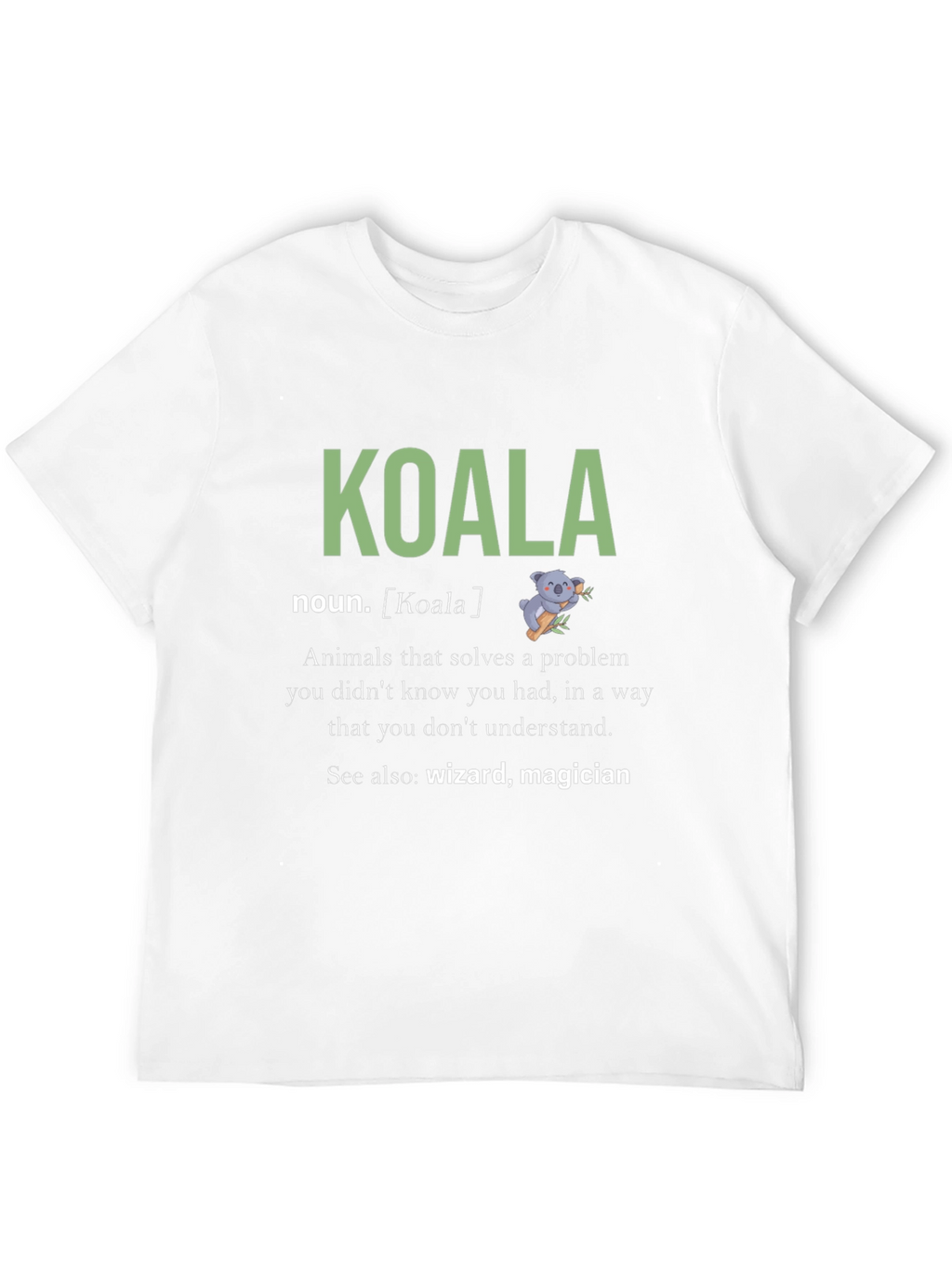 Koala Noun Definition Graphic T-Shirt