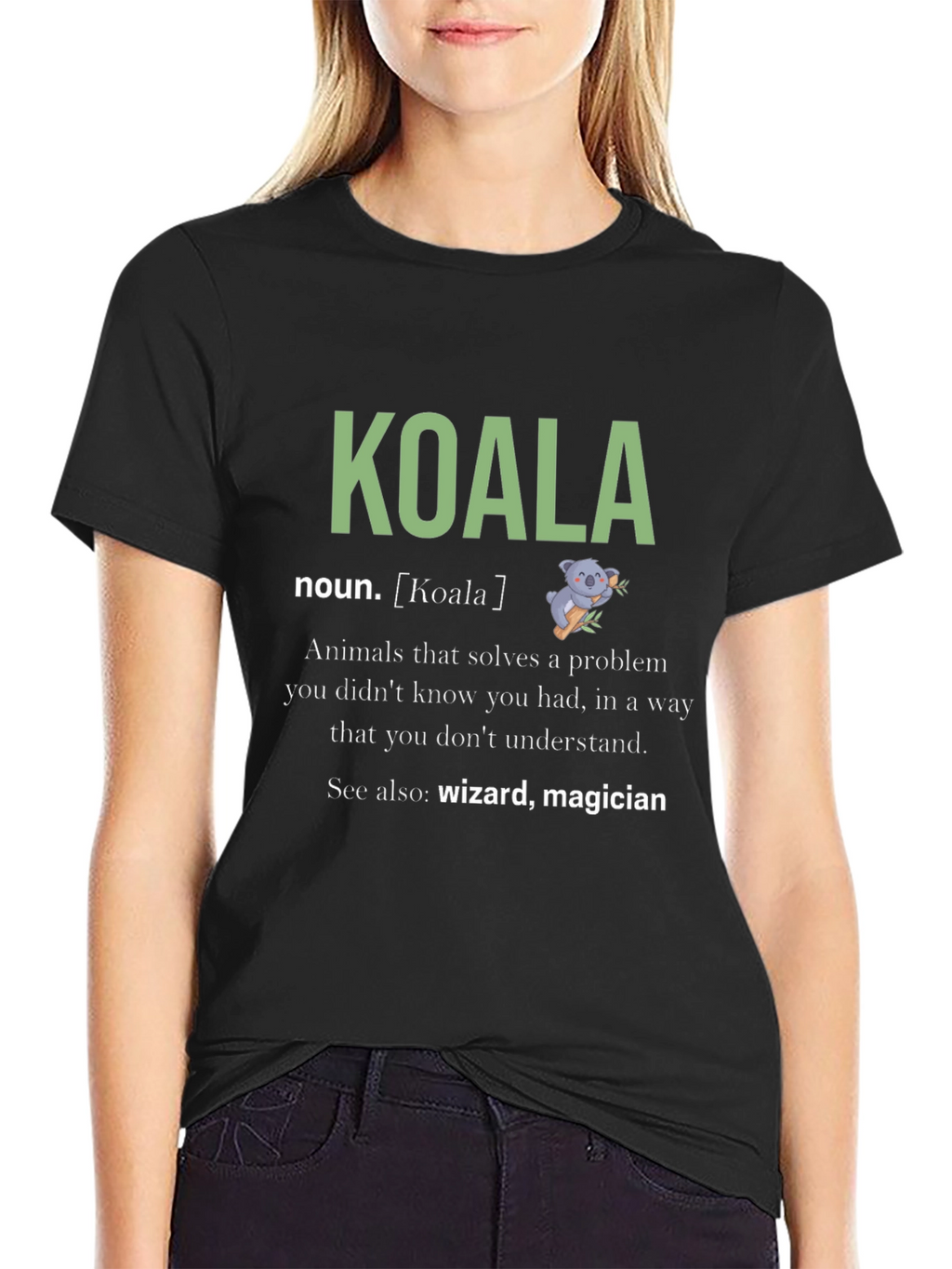 Koala Noun Definition Graphic T-Shirt