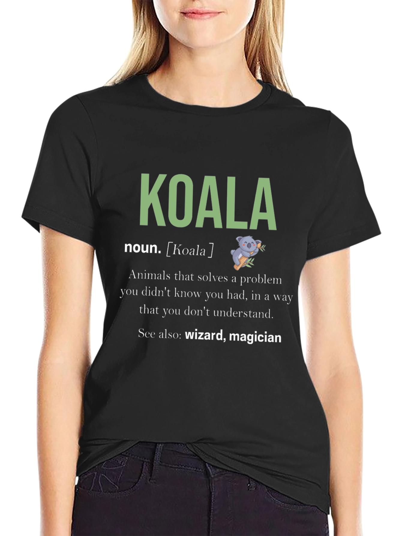 Koala Noun Definition Graphic T-Shirt