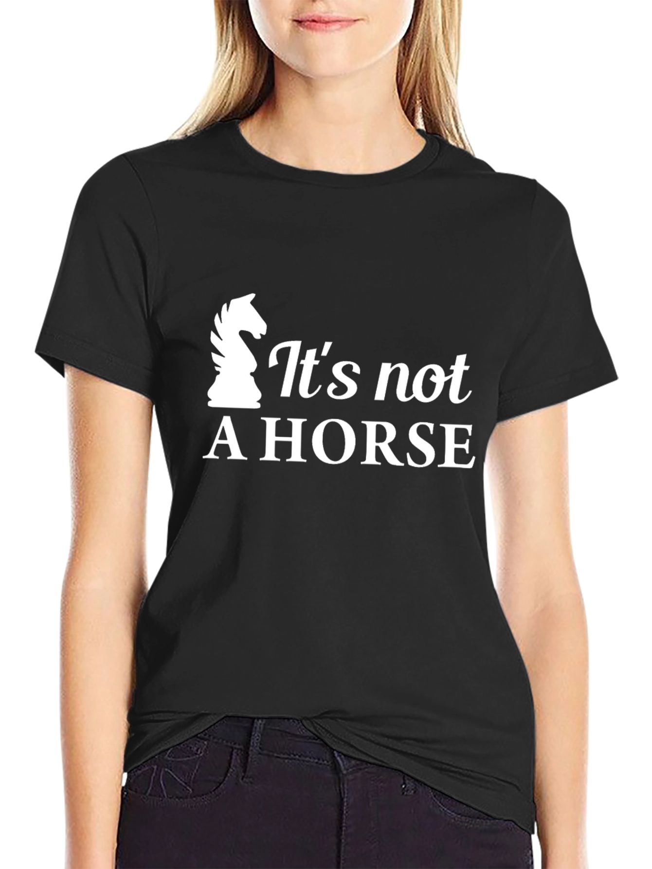 Its Not a Horse T-Shirt - Chess Knight Design