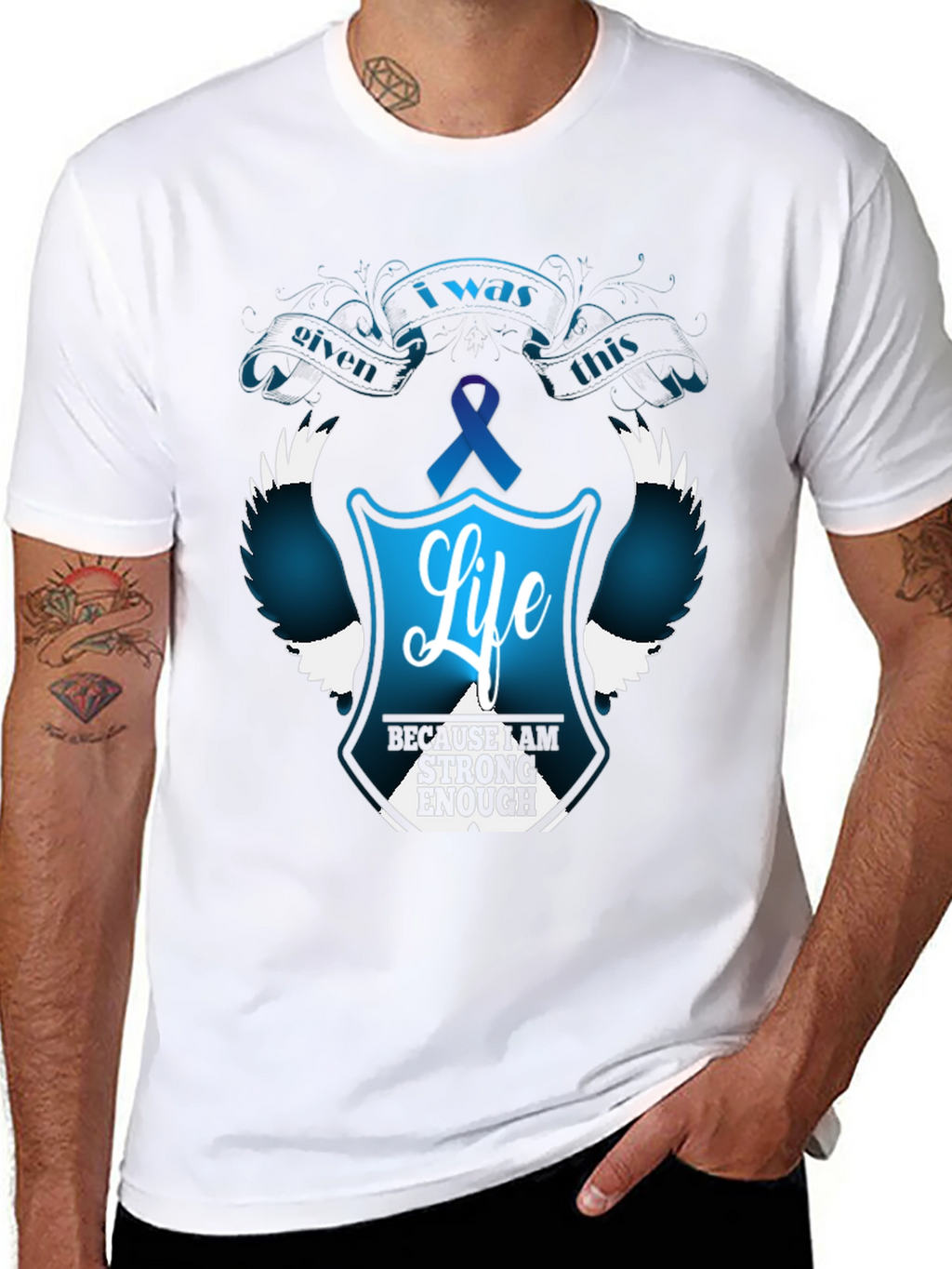 I Was Given This Life T-Shirt - Teal Ribbon