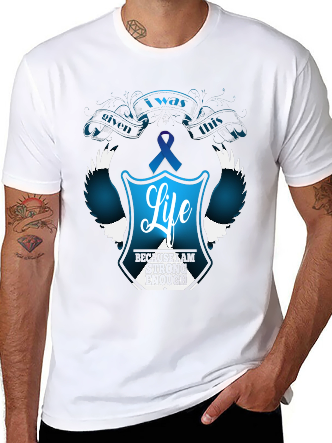 I Was Given This Life T-Shirt - Teal Ribbon