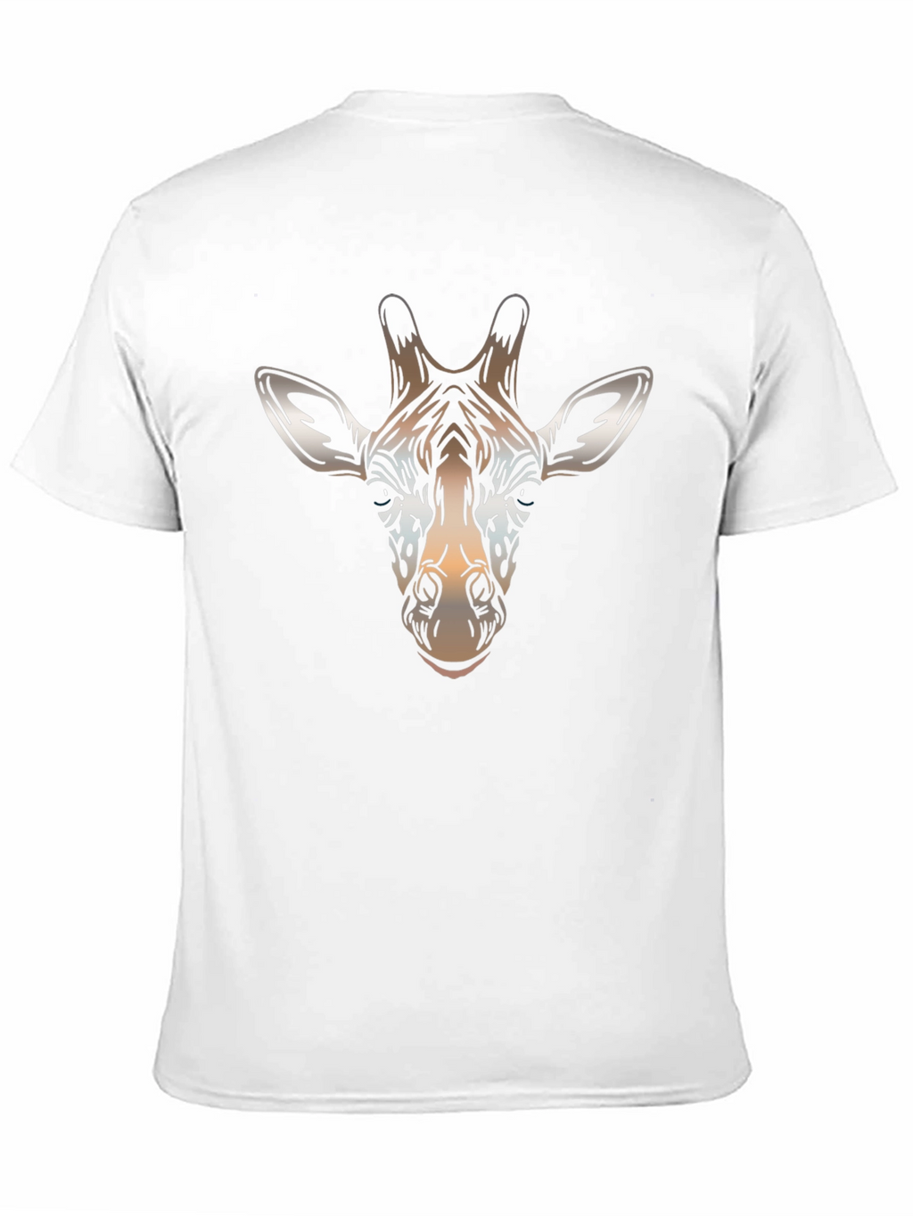 Giraffe Head Graphic T-Shirt - Stylish Animal Print Tee