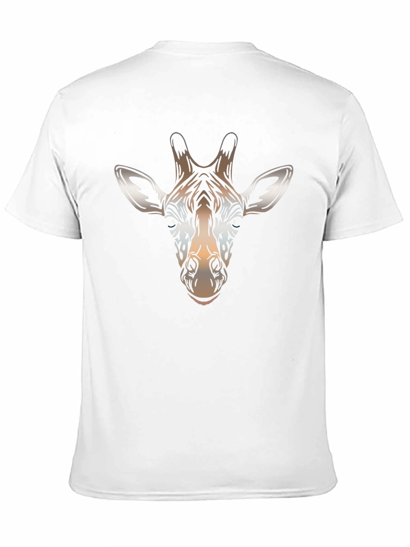 Giraffe Head Graphic T-Shirt - Stylish Animal Print Tee