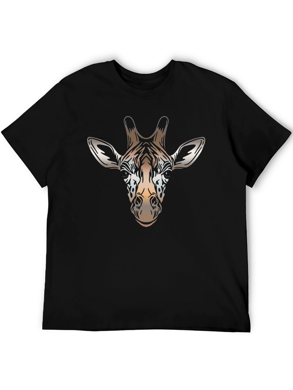 Giraffe Head Graphic T-Shirt - Stylish Animal Print Tee