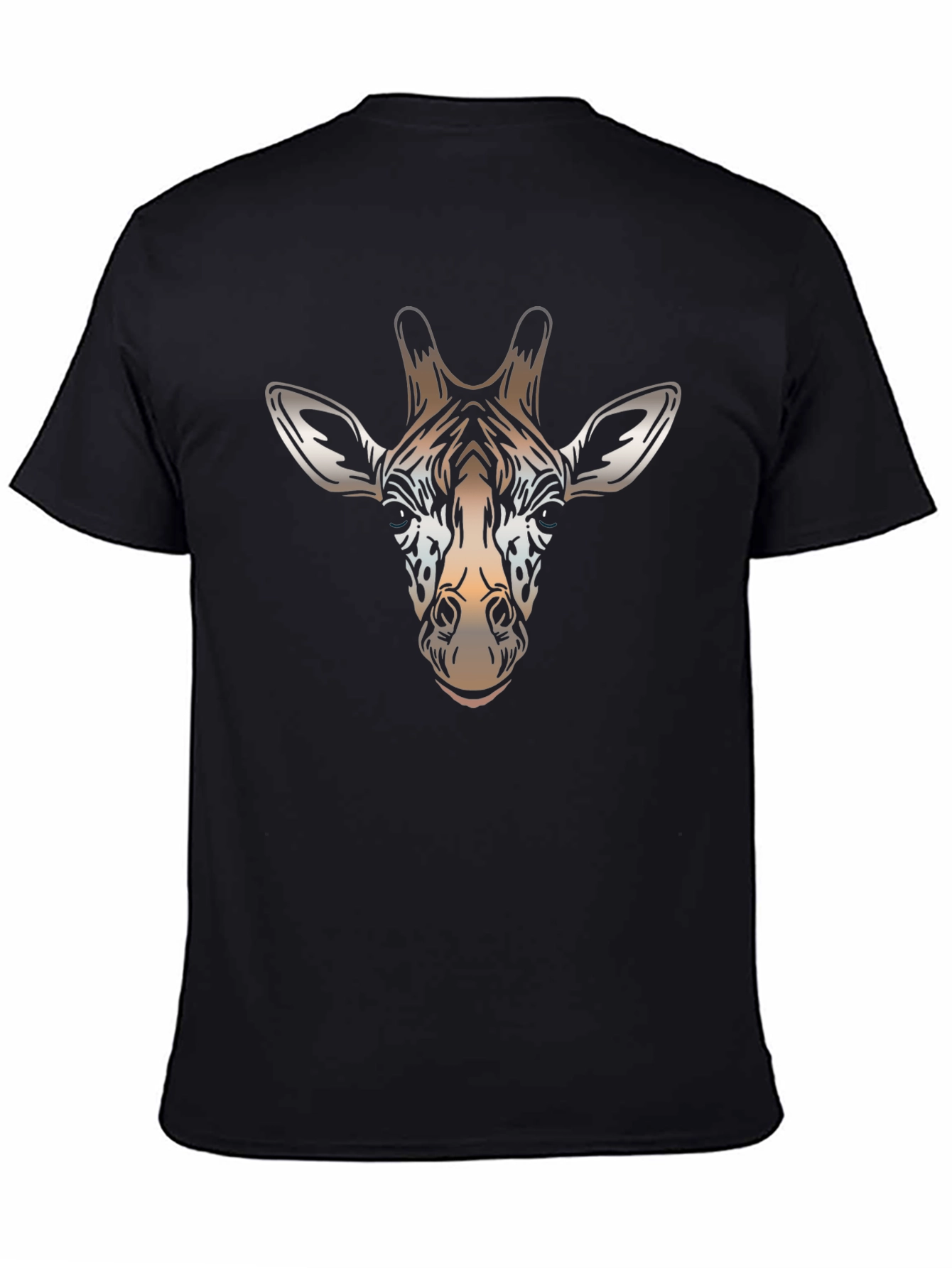 Giraffe Head Graphic T-Shirt - Stylish Animal Print Tee