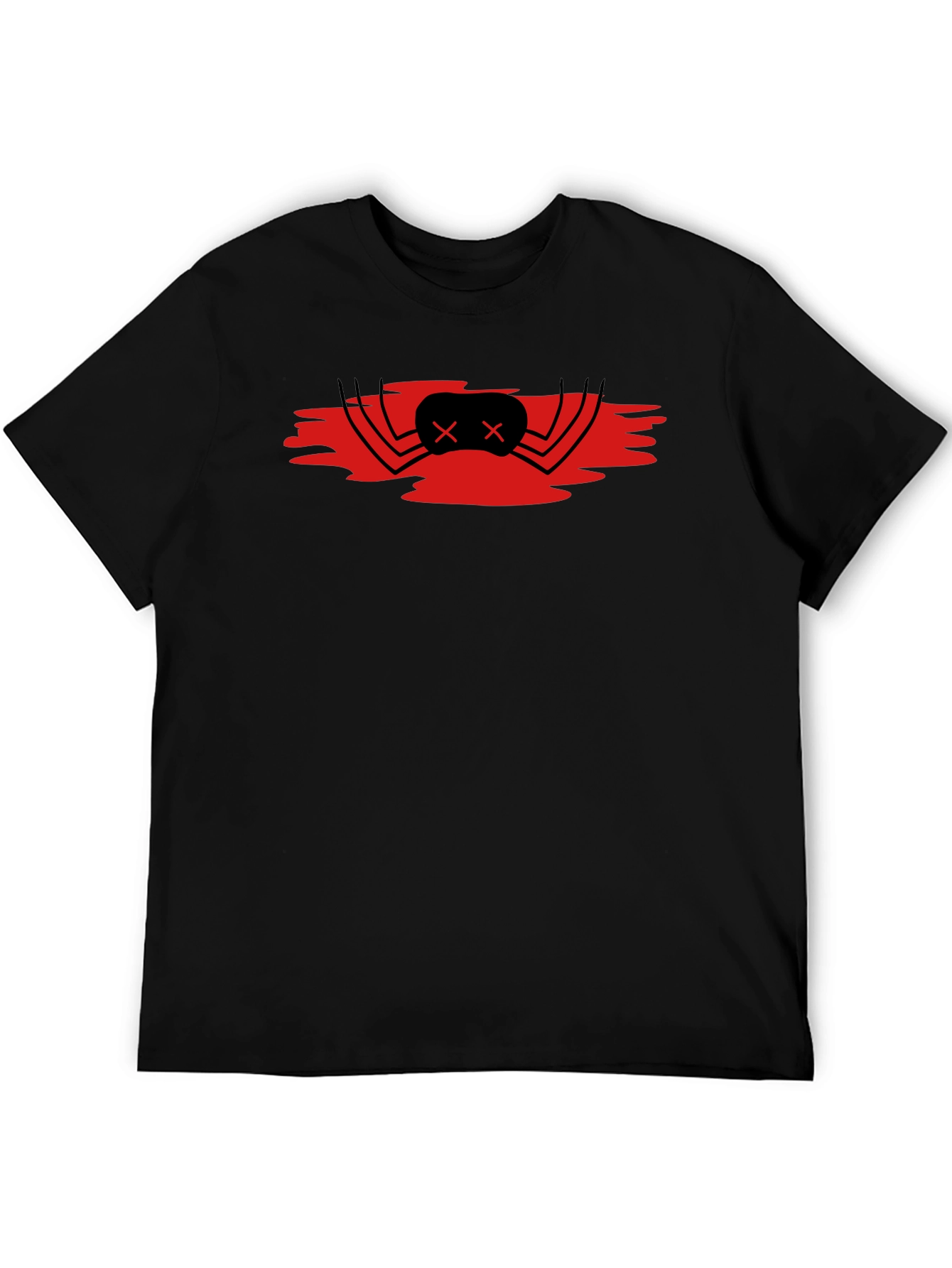 Red Spider Graphic Black T-Shirt