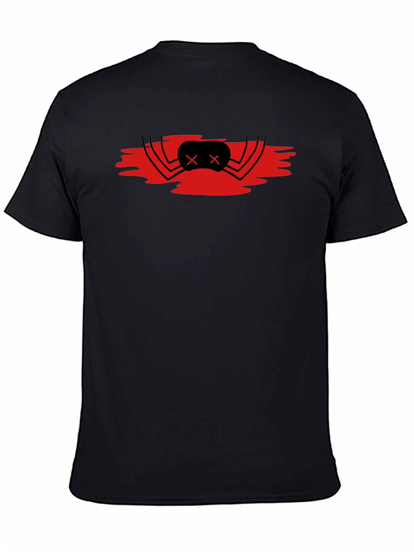 Red Spider Graphic Black T-Shirt
