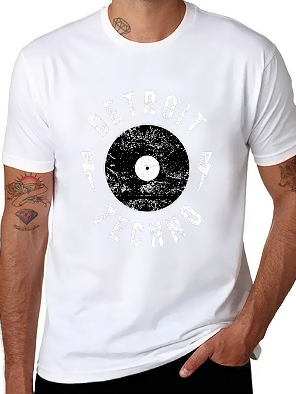 Detroit Techno Record Graphic T-Shirt