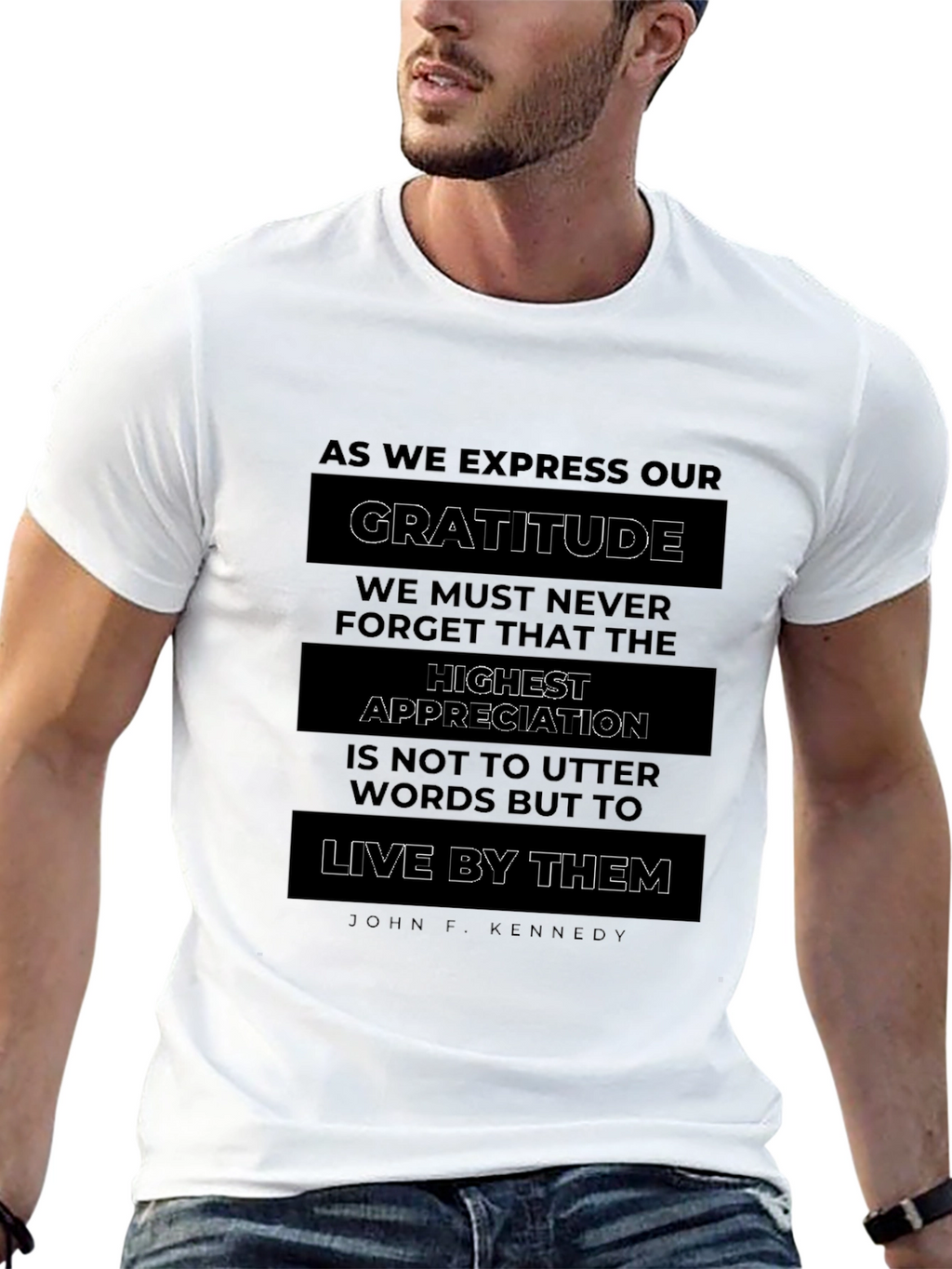 Gratitude Graphic Tee - Live By Them Quote