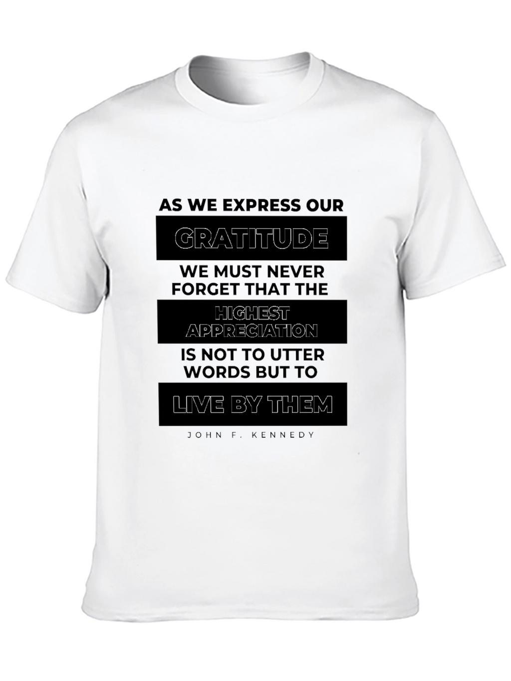 Gratitude Graphic Tee - Live By Them Quote