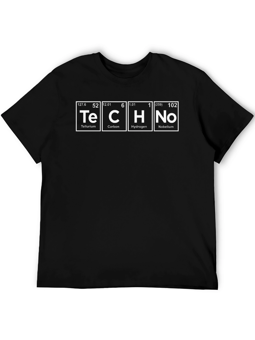 Periodic Table Techno Black T-Shirt