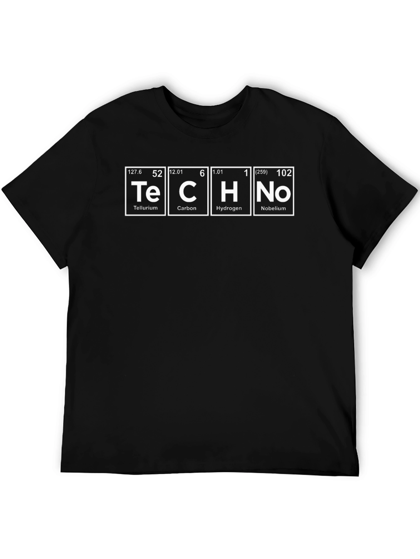 Periodic Table Techno Black T-Shirt