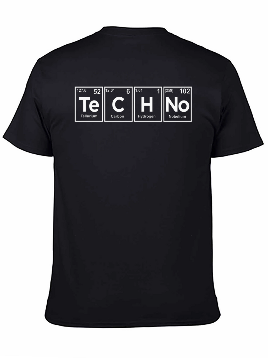 Periodic Table Techno Black T-Shirt