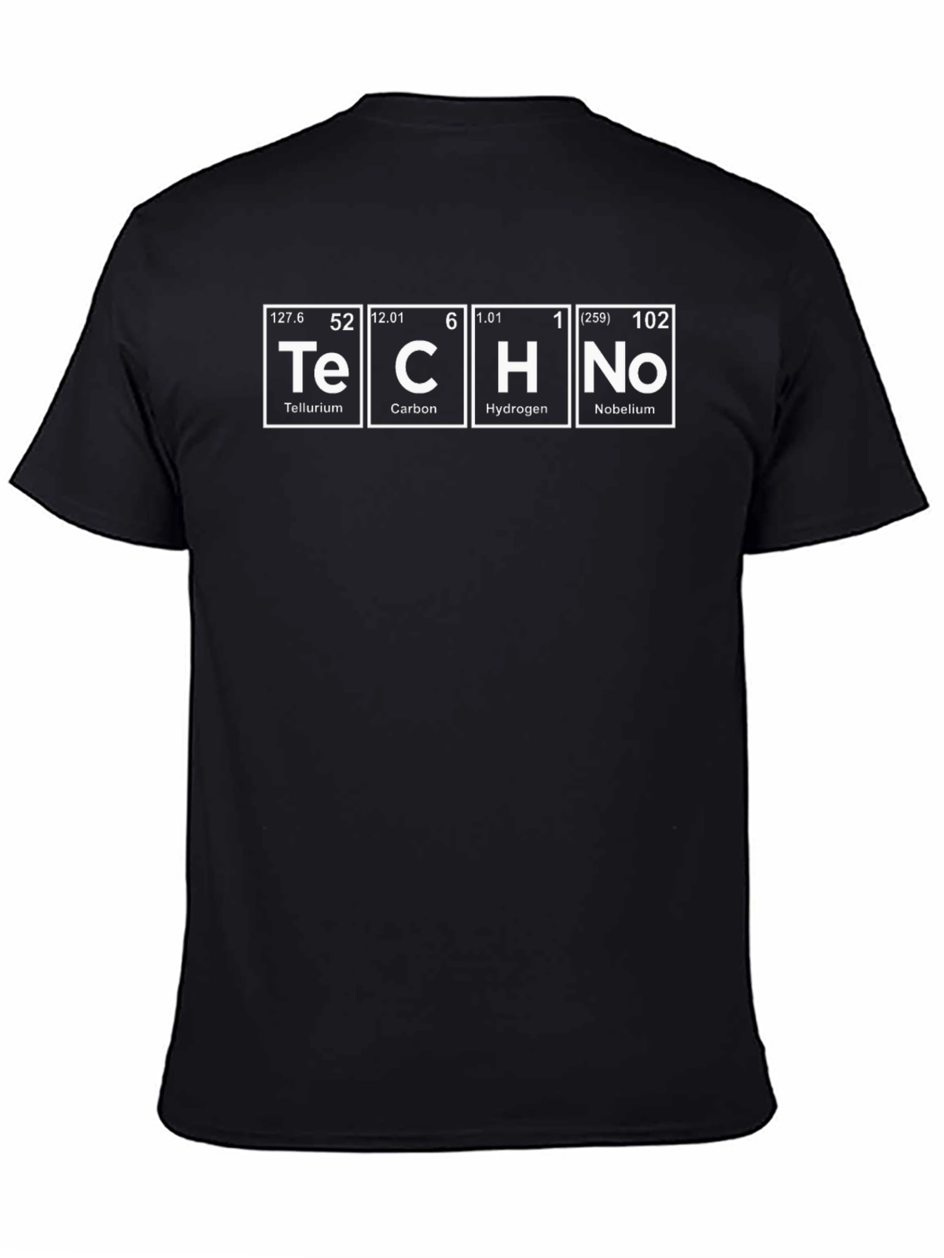 Periodic Table Techno Black T-Shirt