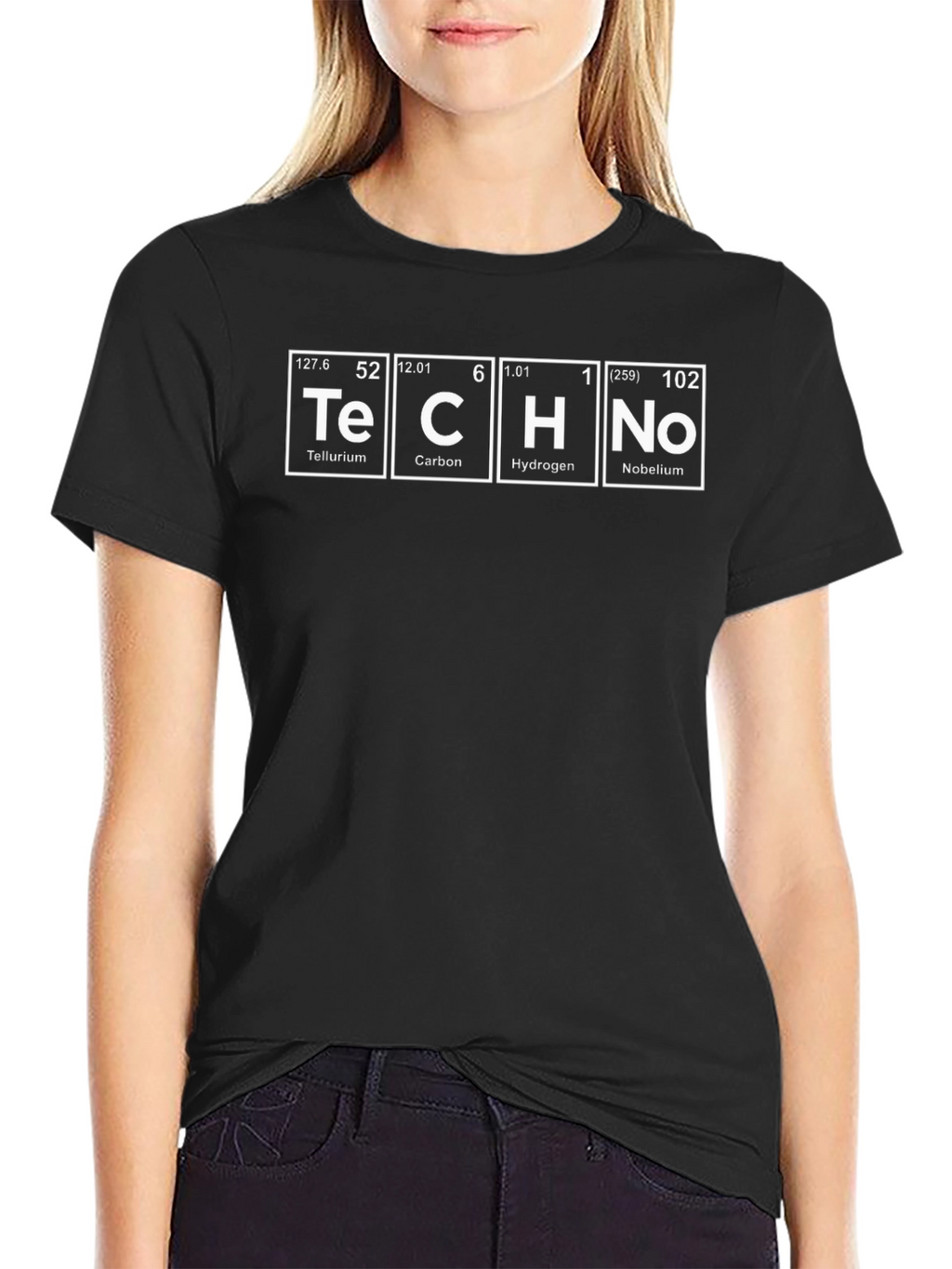 Periodic Table Techno Black T-Shirt
