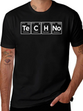 Periodic Table Techno Black T-Shirt