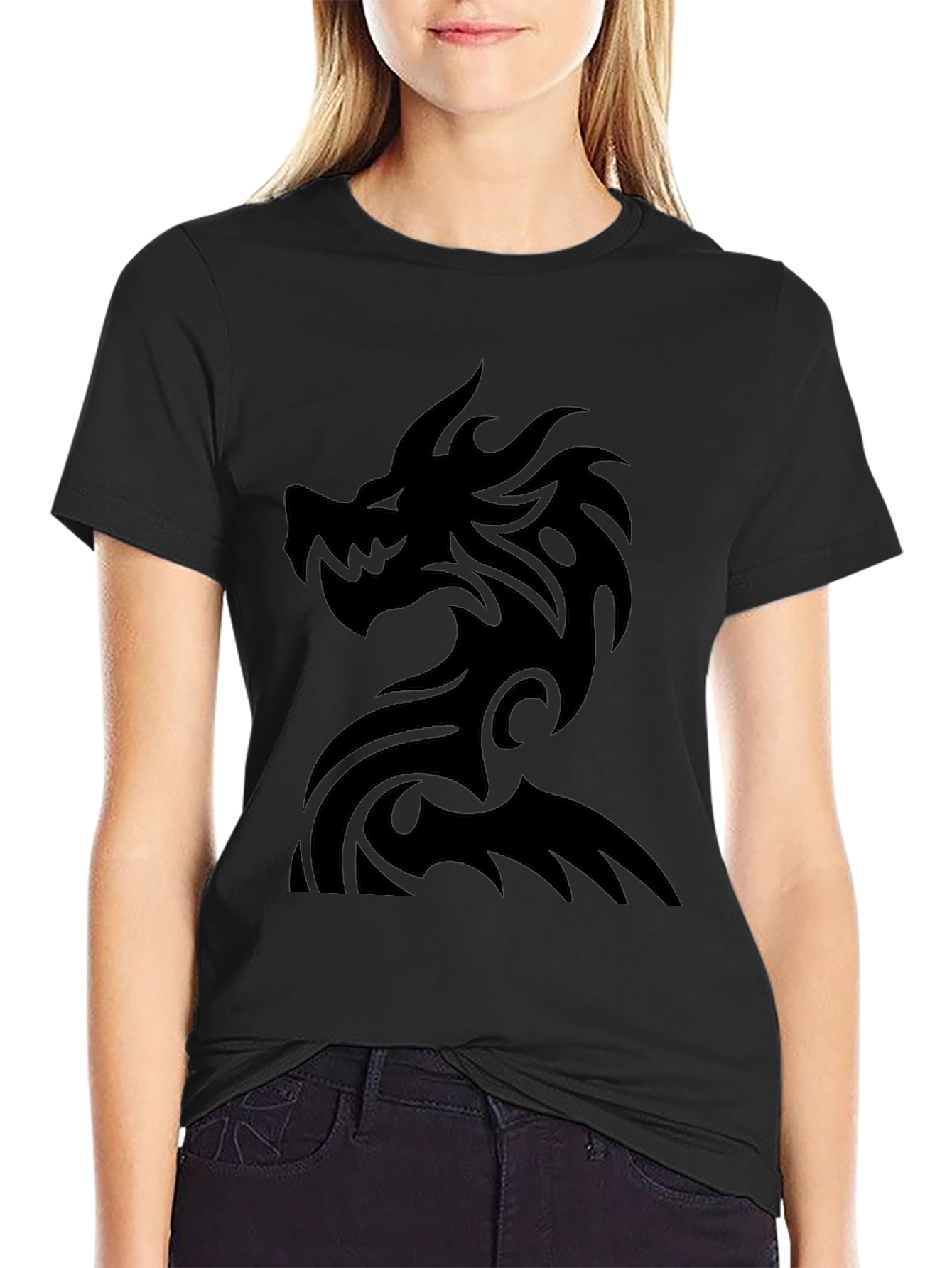 Black Dragon Graphic Tee - Mens Fashion