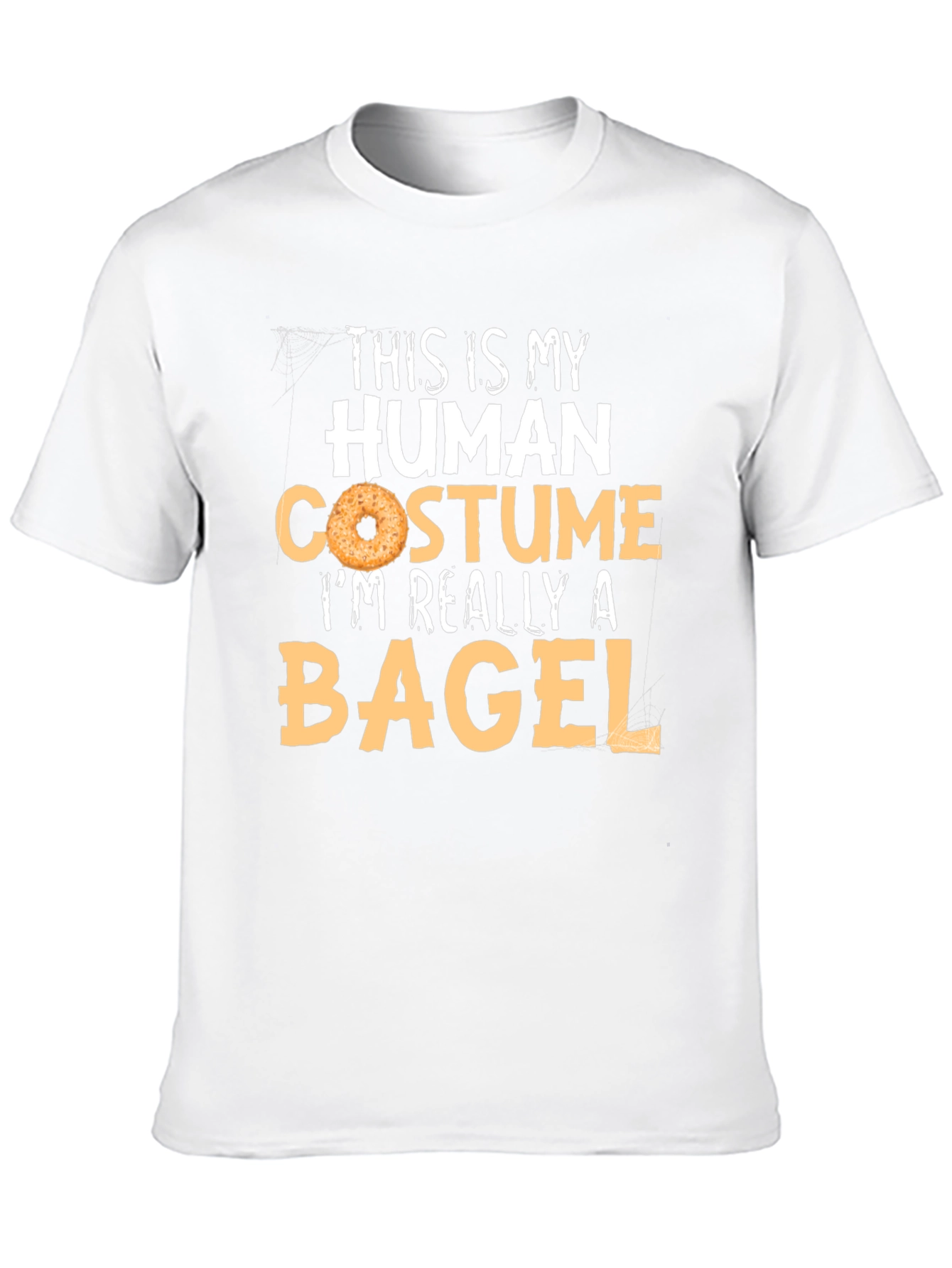 Human Costume Bagel T-Shirt - Funny Halloween Tee
