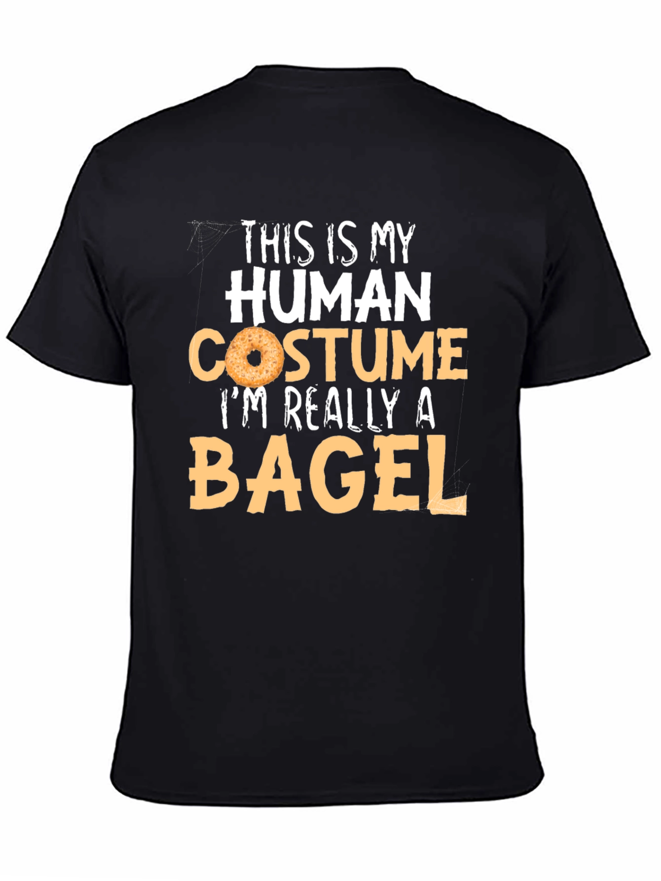 Human Costume Bagel T-Shirt - Funny Halloween Tee