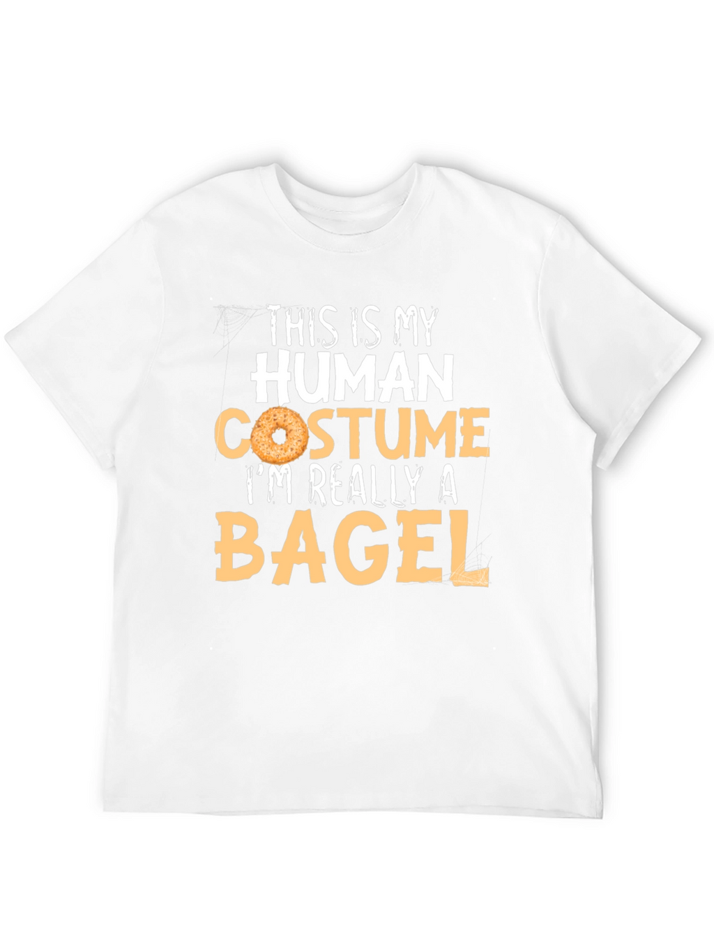 Human Costume Bagel T-Shirt - Funny Halloween Tee