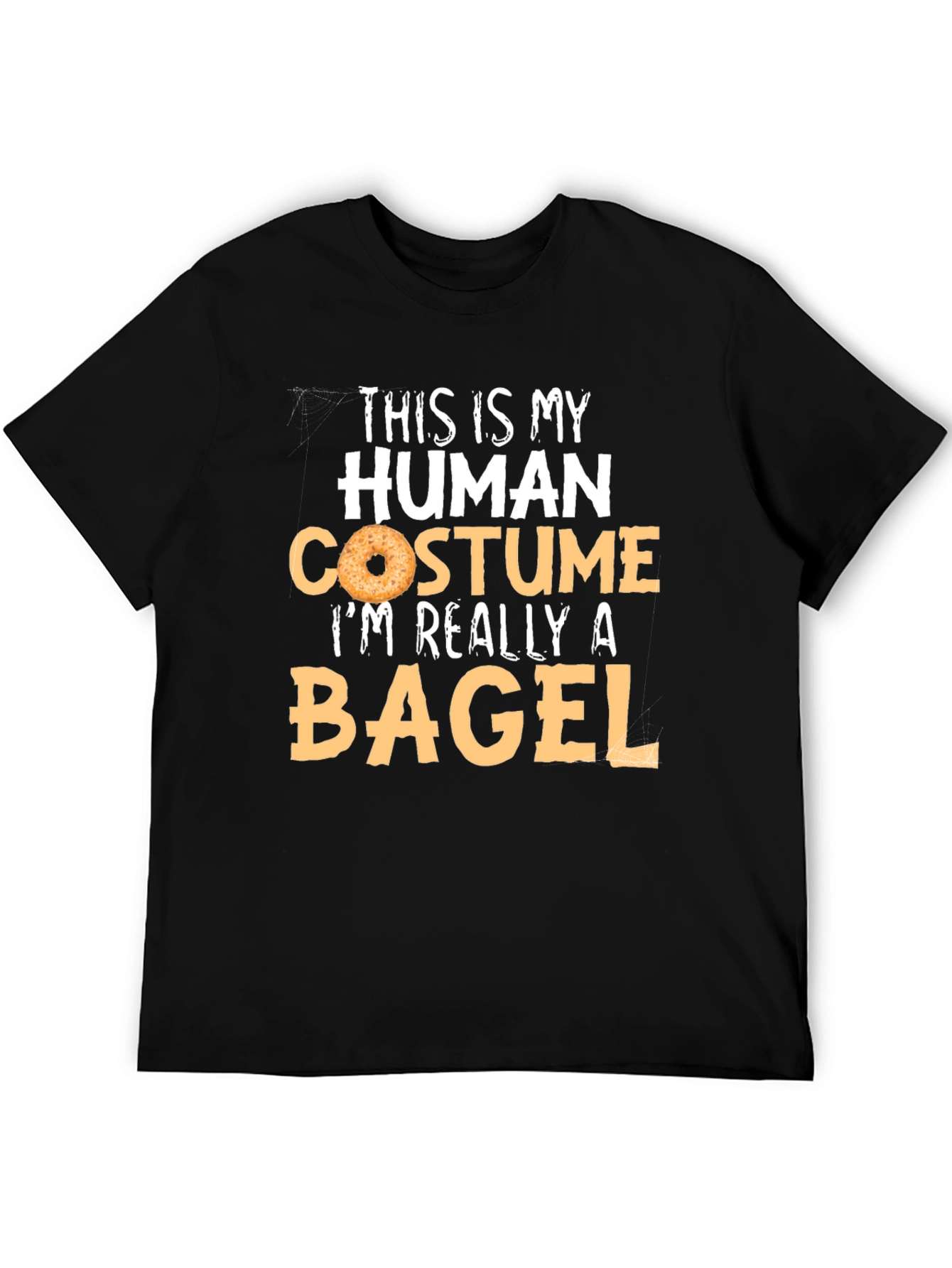 Human Costume Bagel T-Shirt - Funny Halloween Tee