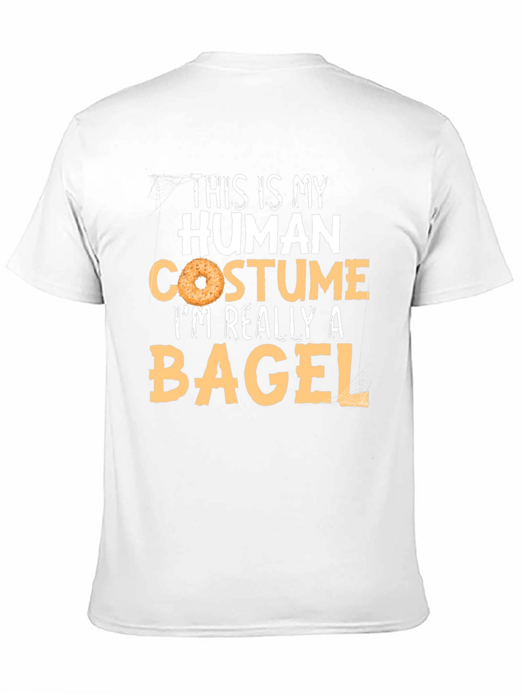 Human Costume Bagel T-Shirt - Funny Halloween Tee