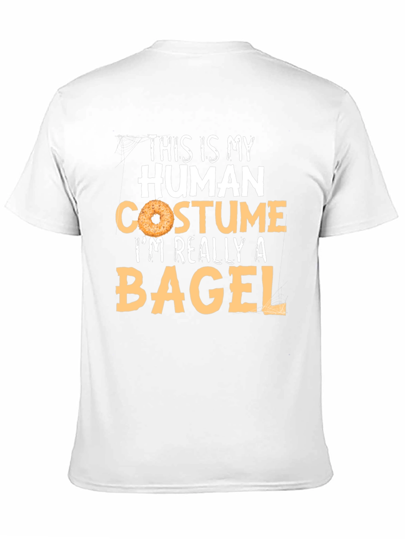 Human Costume Bagel T-Shirt - Funny Halloween Tee