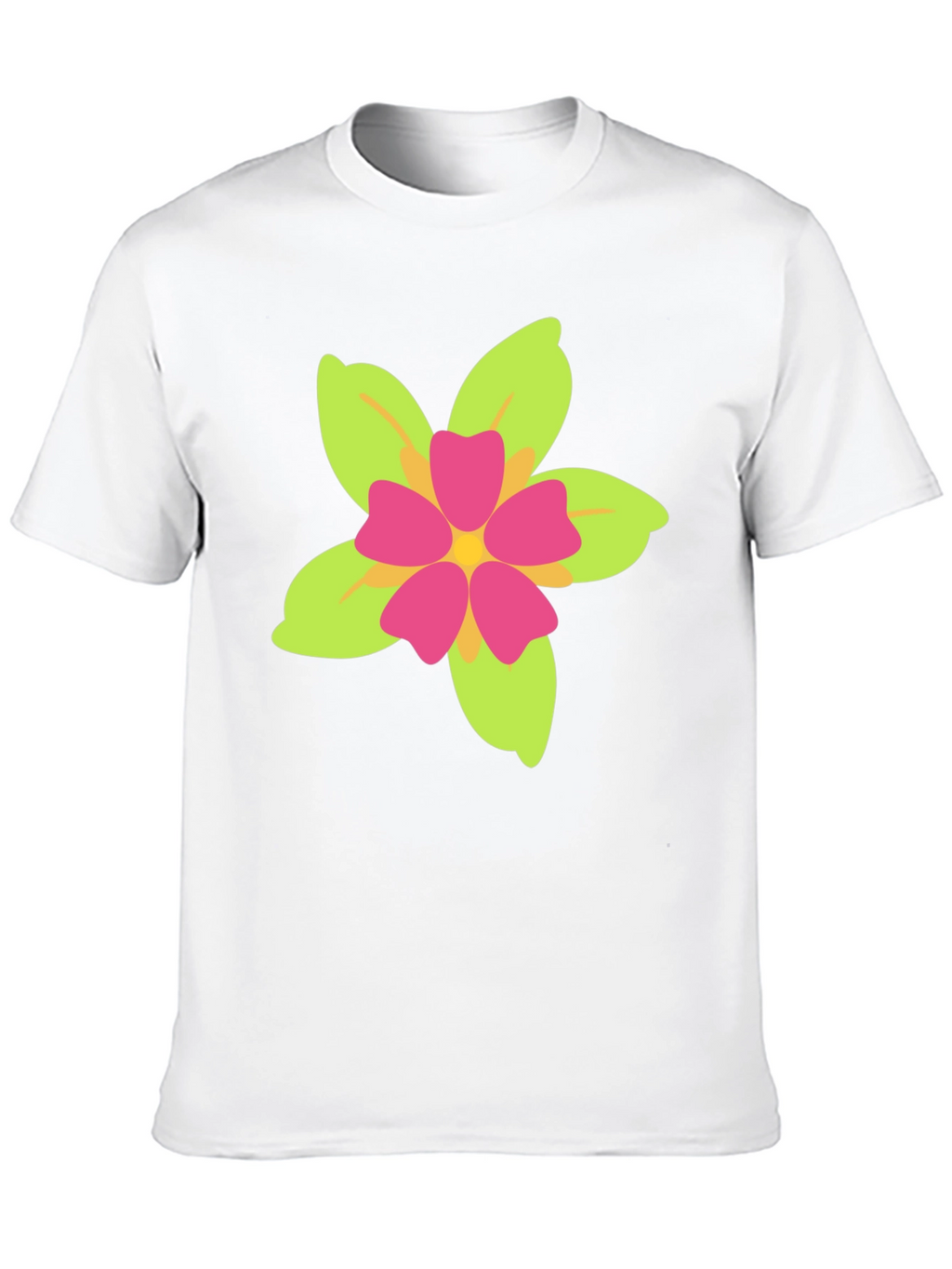 Floral Print Black T-Shirt - Casual Style