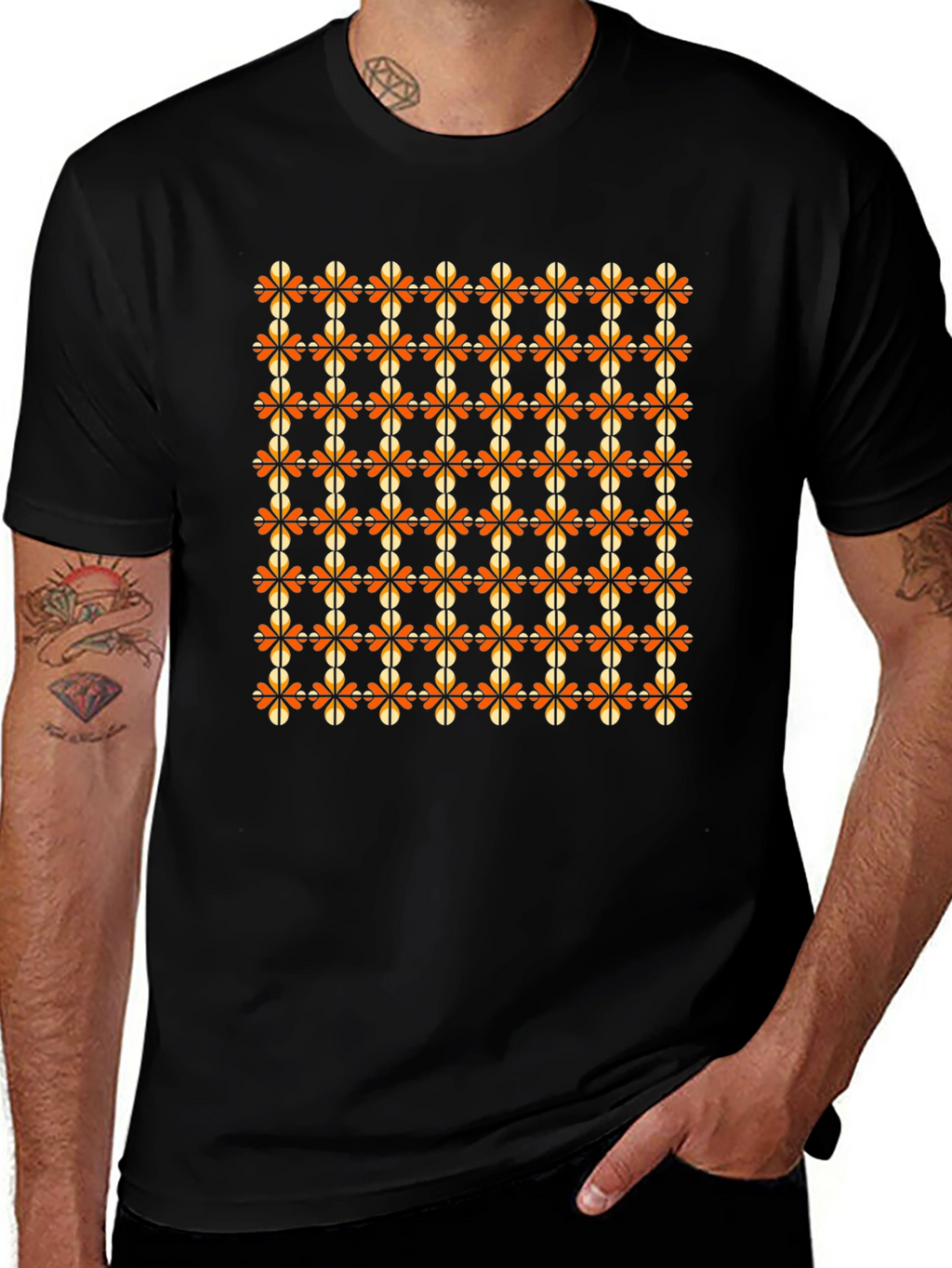 Patterned Blossom Graphic T-Shirt