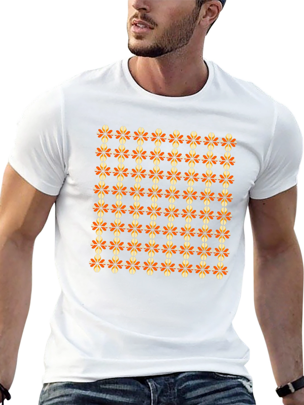 Patterned Blossom Graphic T-Shirt