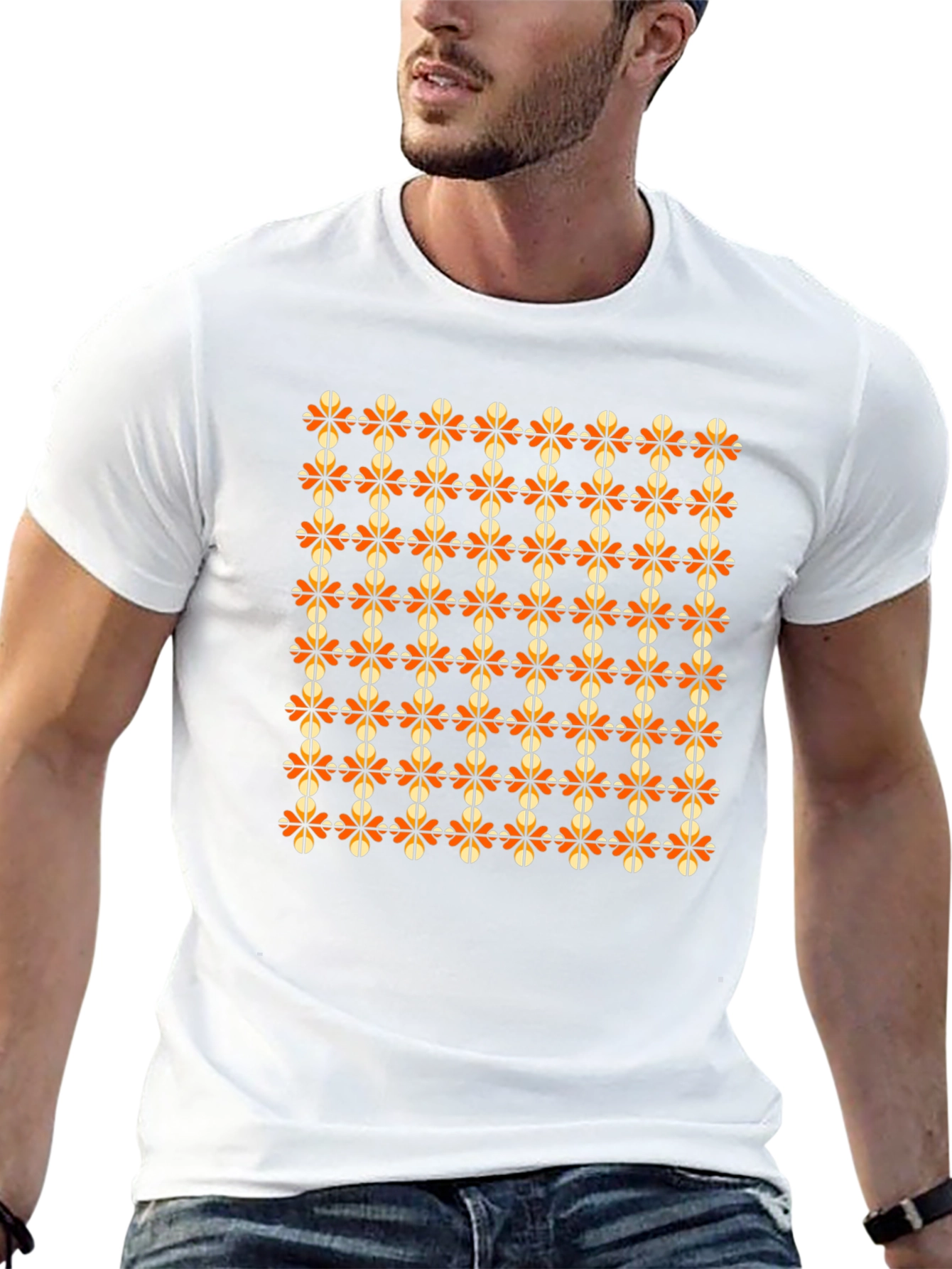 Patterned Blossom Graphic T-Shirt