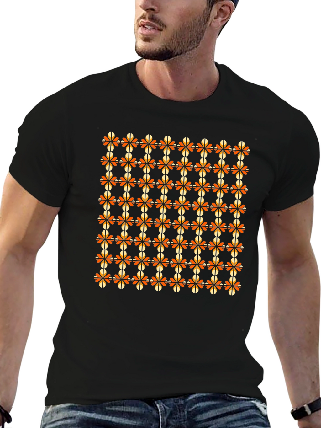 Patterned Blossom Graphic T-Shirt