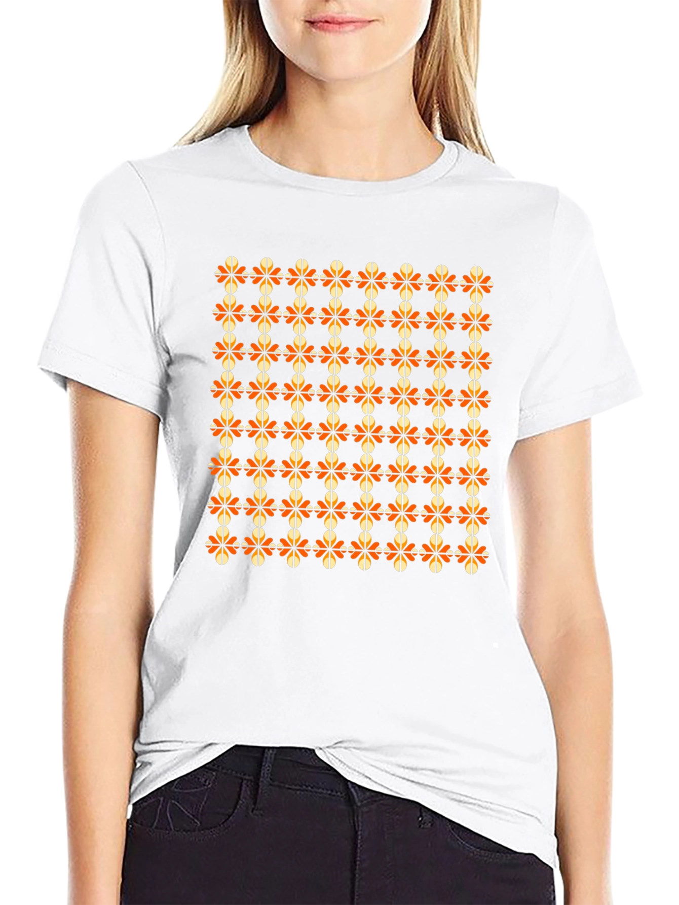 Patterned Blossom Graphic T-Shirt