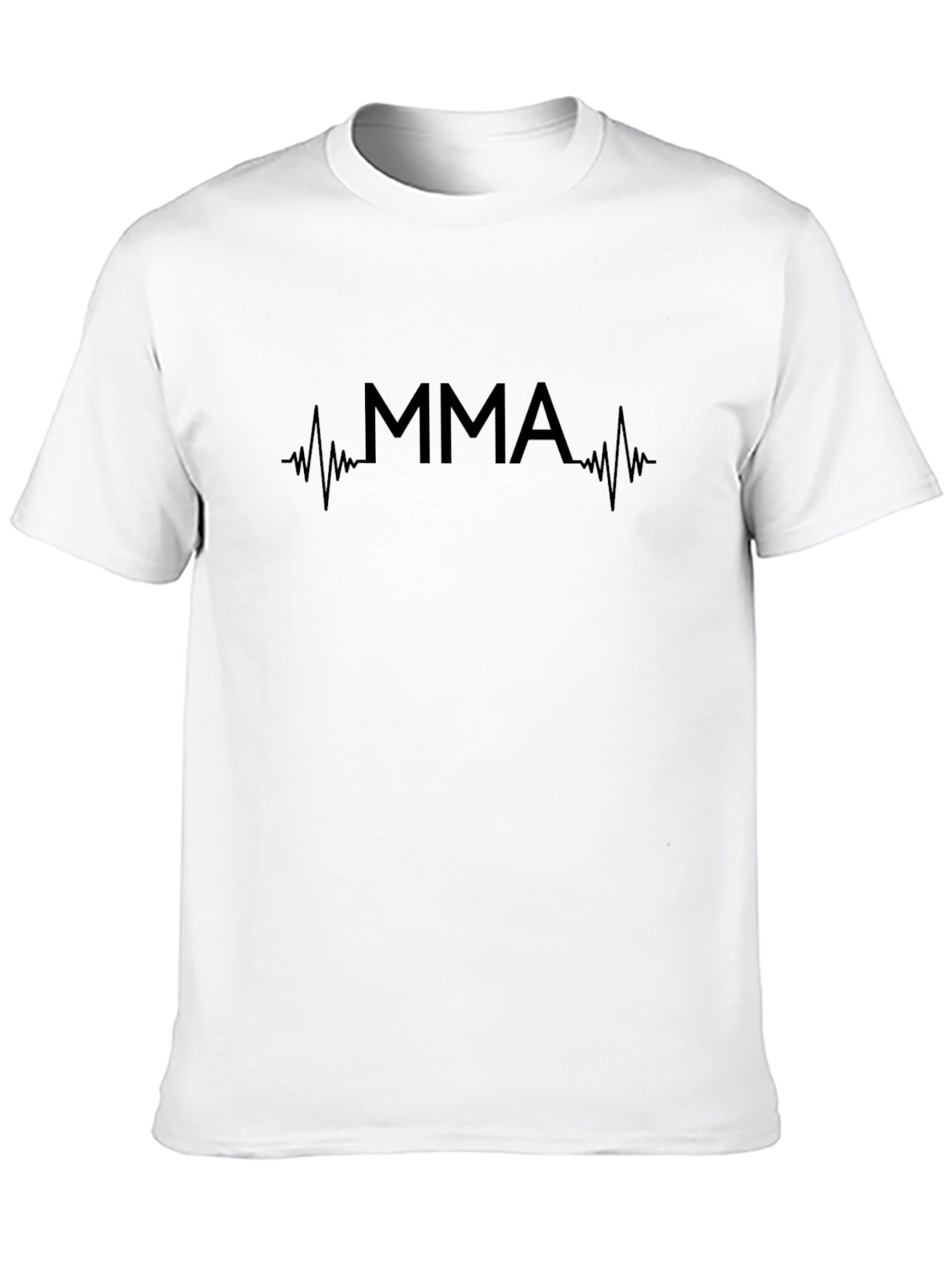 MMA Heartbeat T-Shirt - Black