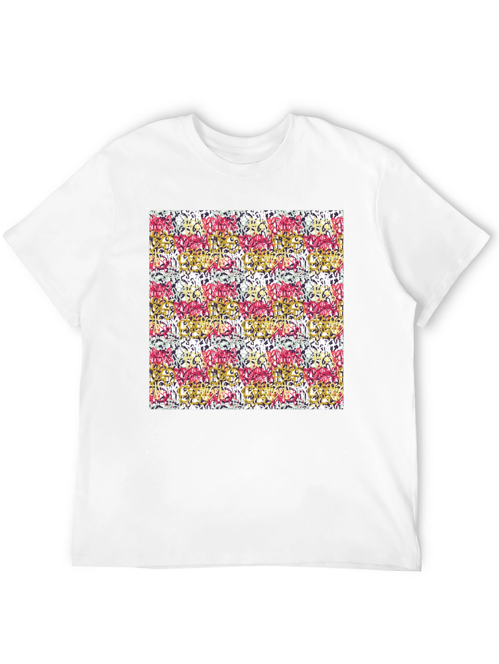 Abstract Art Print Black Tee