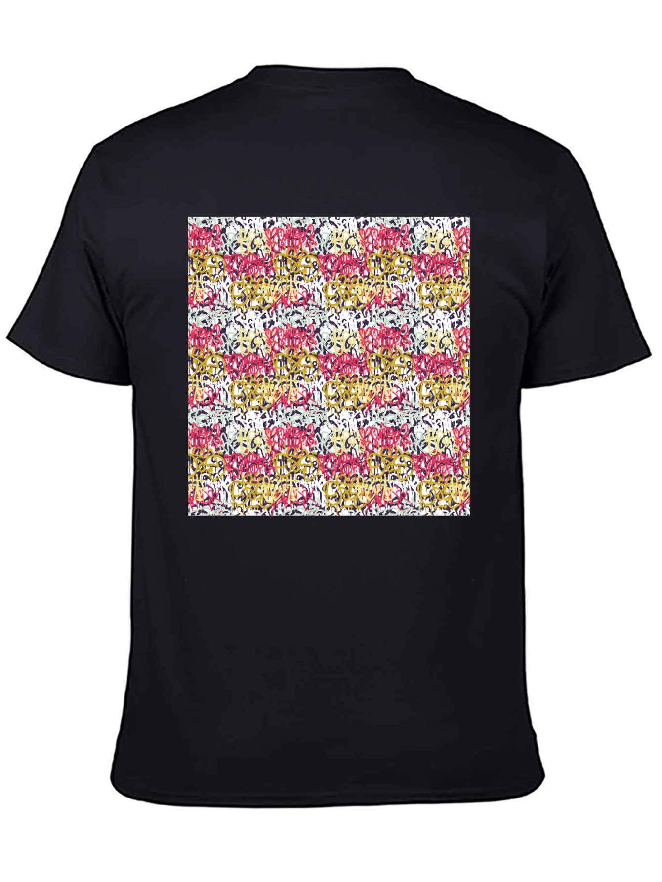Abstract Art Print Black Tee