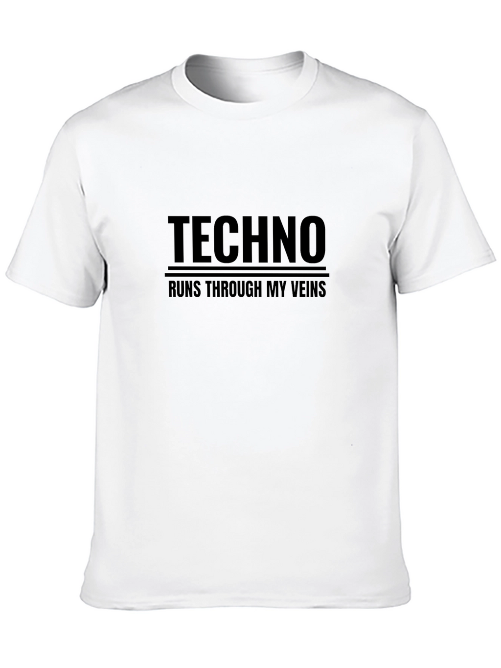 Techno Runs Through My Veins Graphic T-Shirt