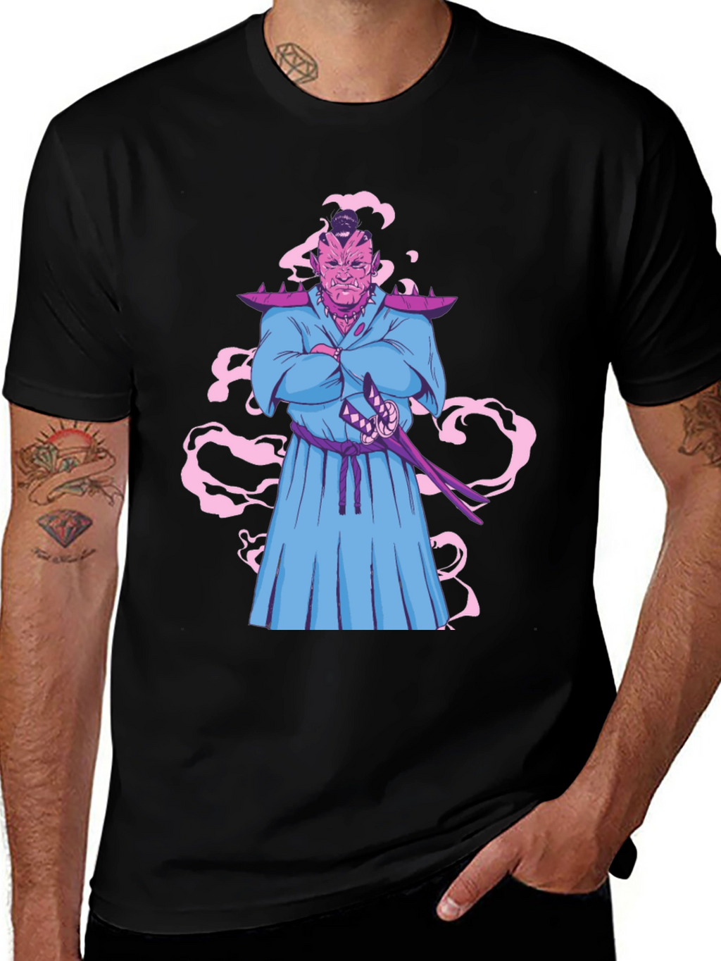 Cool Anime Samurai T-Shirt