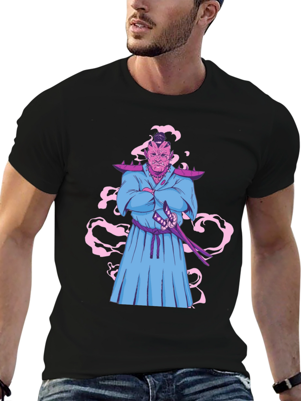 Cool Anime Samurai T-Shirt