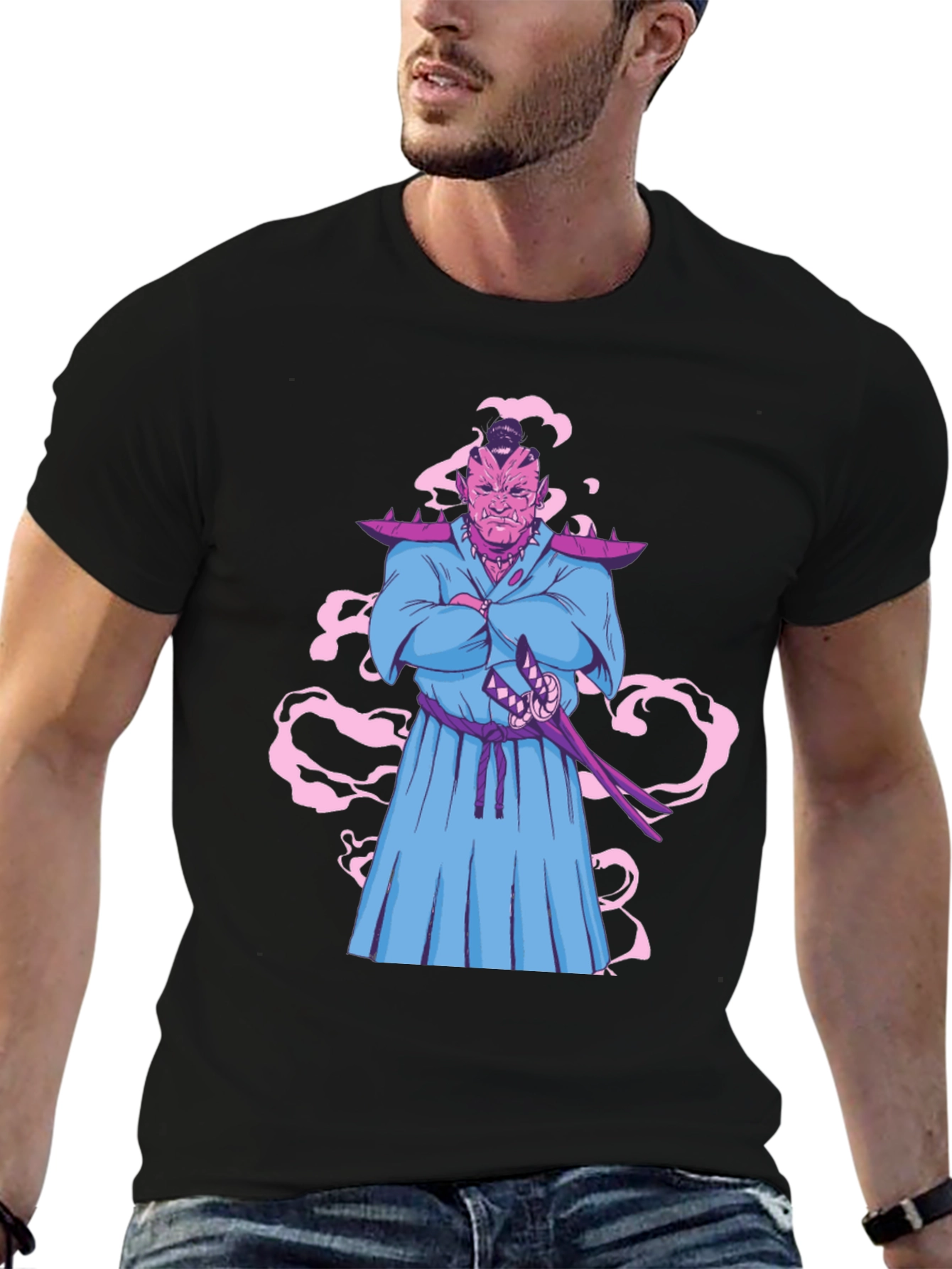 Cool Anime Samurai T-Shirt
