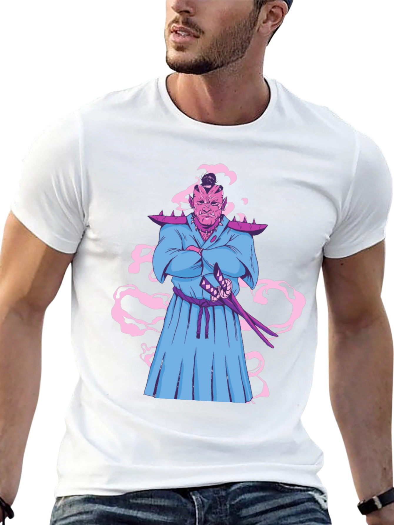 Cool Anime Samurai T-Shirt