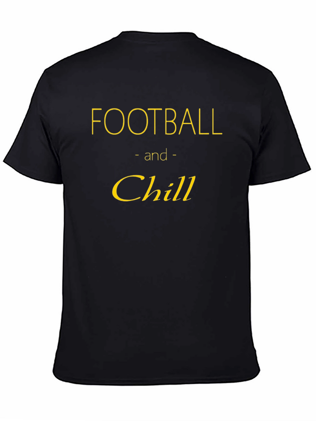 Football and Chill Graphic Tee - Black