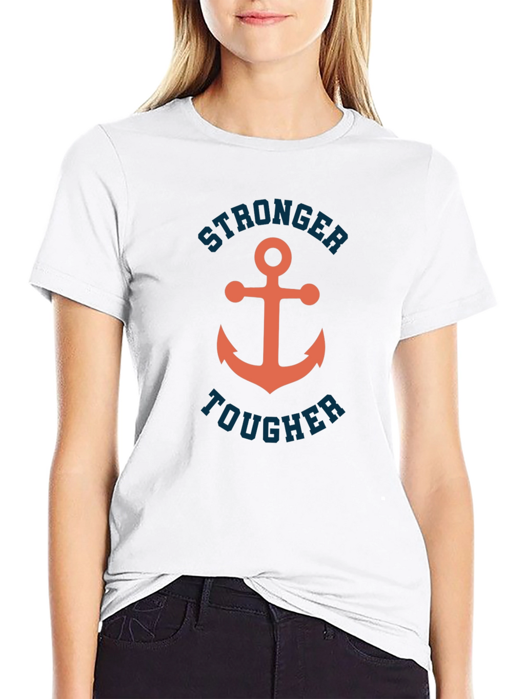 Stronger Tougher Anchor Graphic T-Shirt