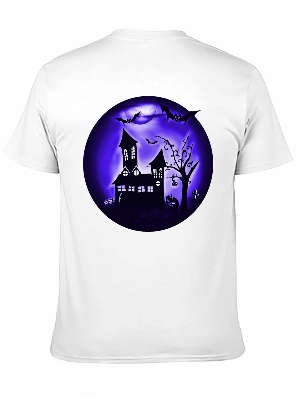Spooky Halloween T-Shirt Haunted House Design