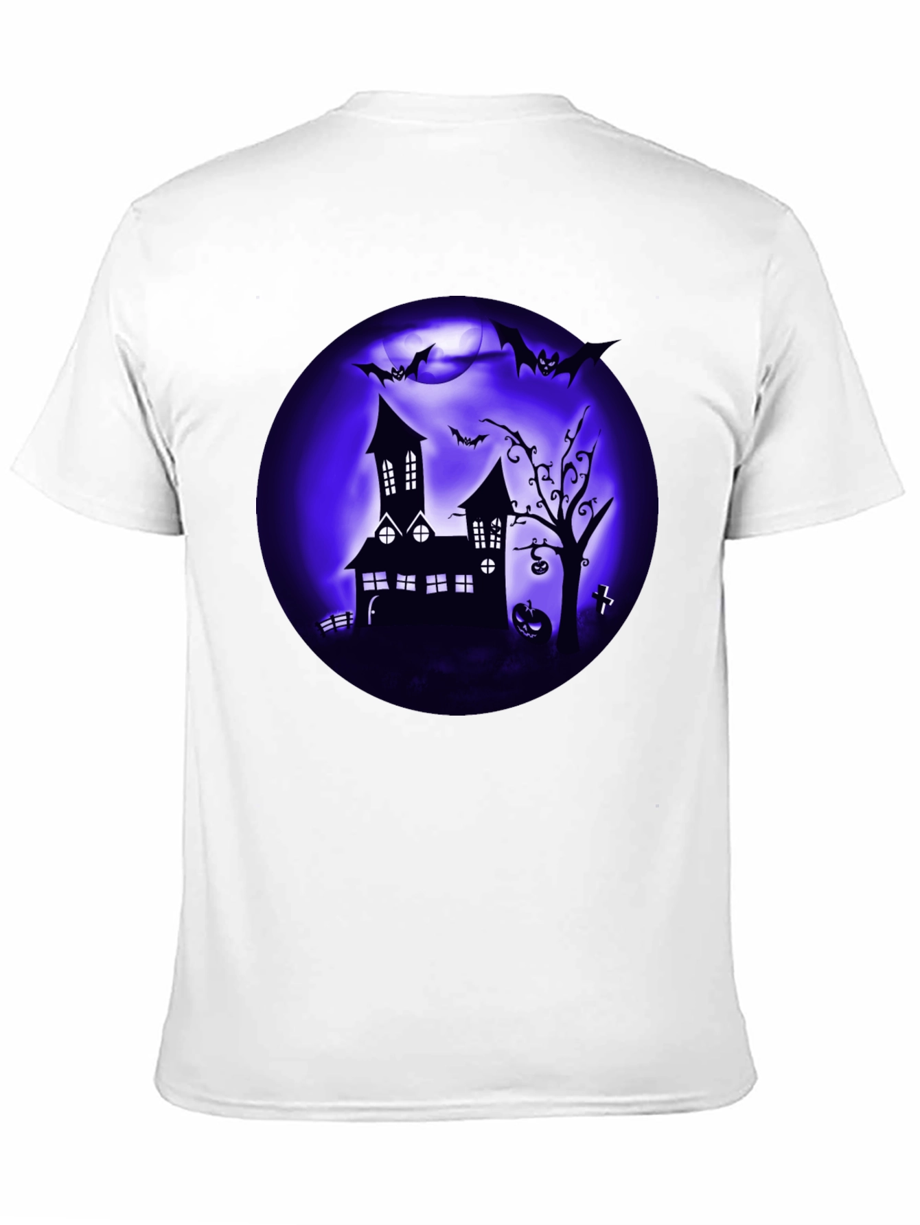 Spooky Halloween T-Shirt Haunted House Design