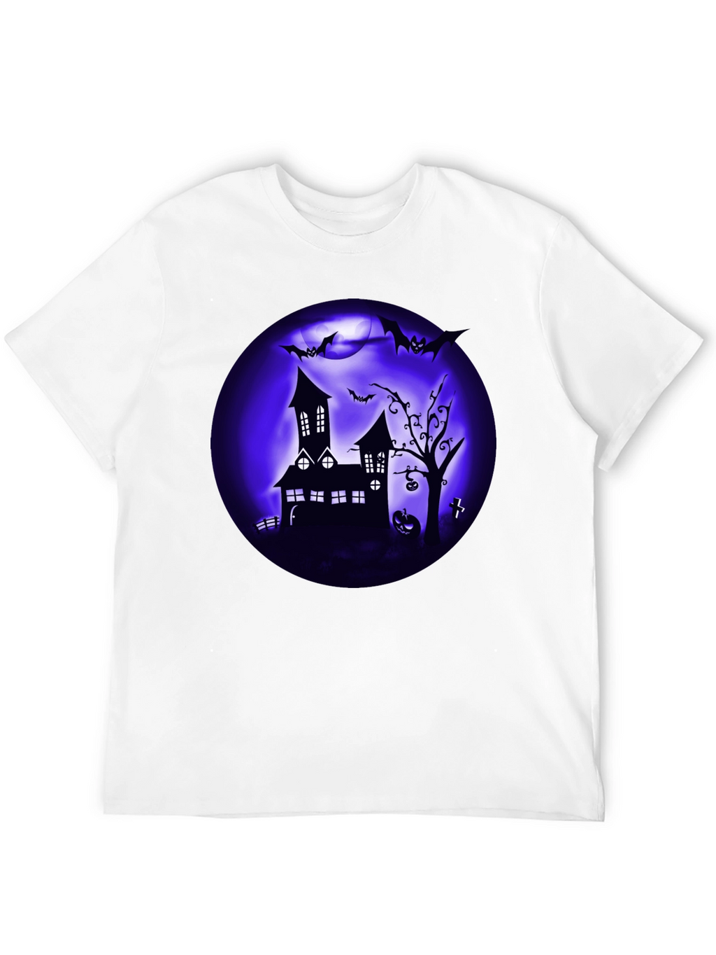 Spooky Halloween T-Shirt Haunted House Design