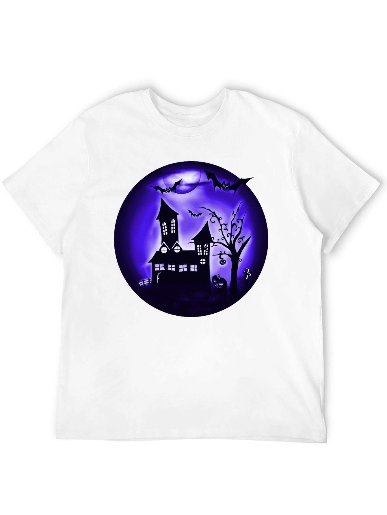 Spooky Halloween T-Shirt Haunted House Design